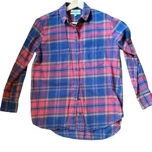Madewell Women’s XXS Oversized Flannel Shirt
